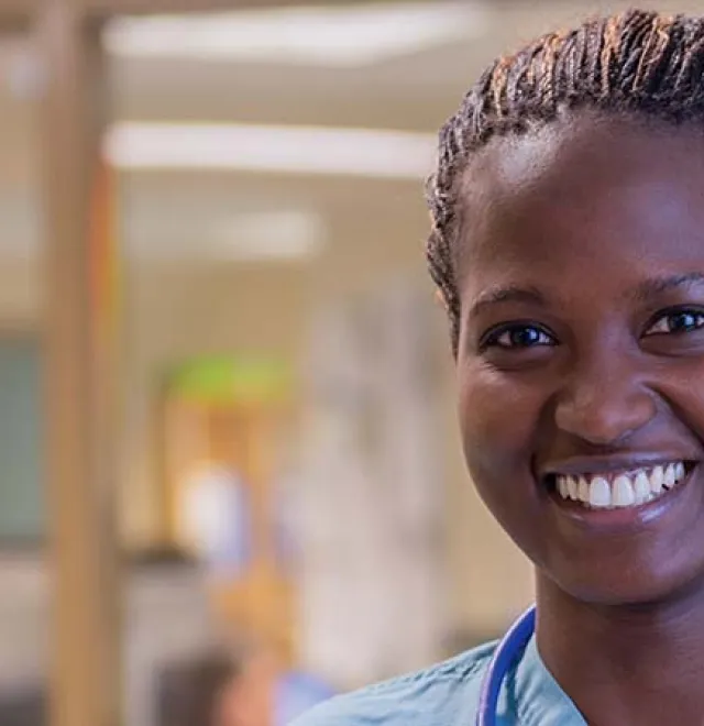 nursing student on placement