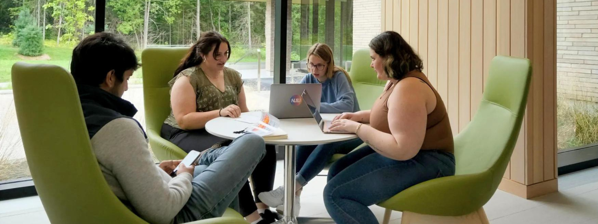 Students Researching at NUSU Centre
