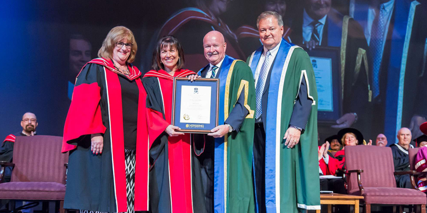 Dr. Maria Cantalini-Williams with dignitaries
