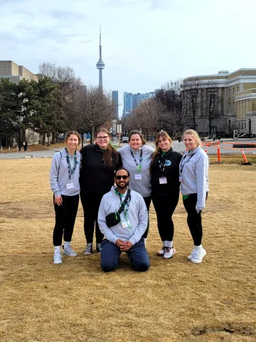 2025 Nursing Games Students in front of CN Tower