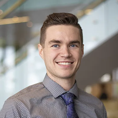 Photo of student leader Caleb Mady.