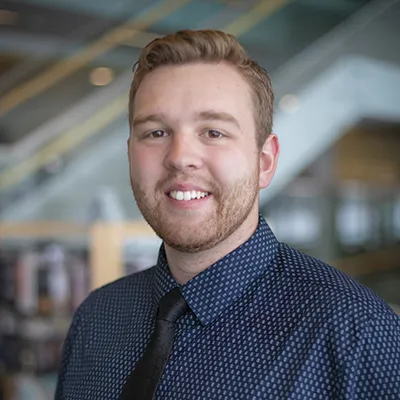 Photo of student leader Mitchell Hanniman