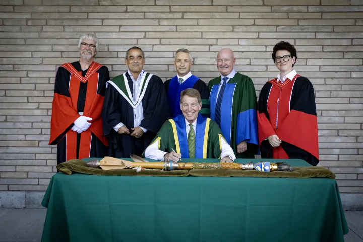 Dr. Scott Russell at the Nipissing Chancellor Ceremony
