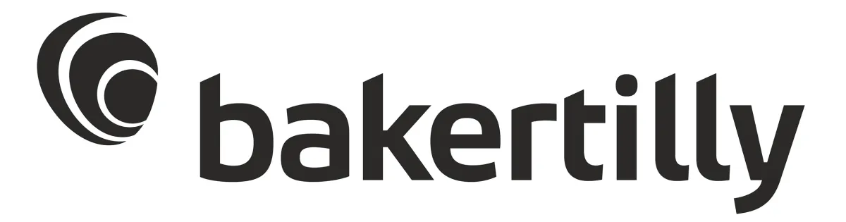 Black Bakertilly logo on a white background