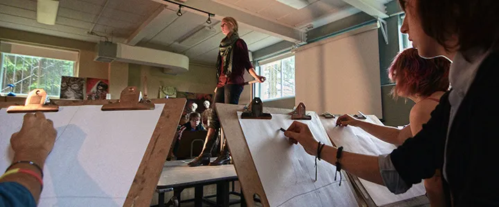 Drawing studio at Monastery Hall