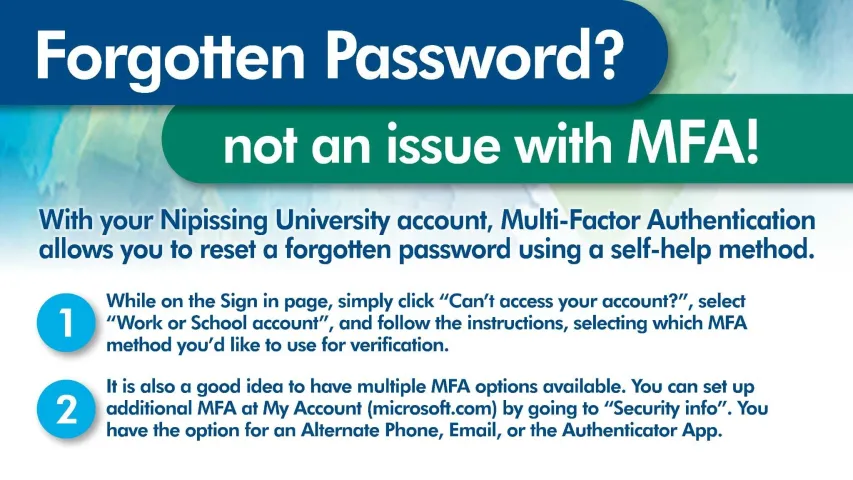Forgotten Password Banner
