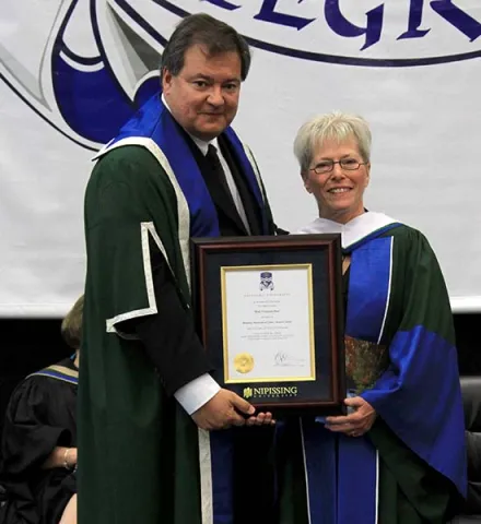 Dr. Mary Ferguson-Paré with doctorate