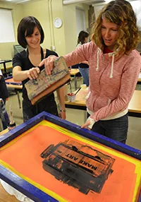 the screen printing process