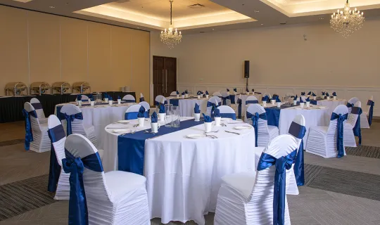 The Grand Event Centre ready for the celebration