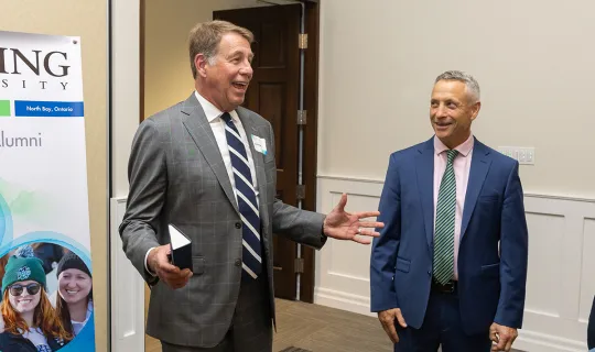 Chancellor Scott Russell with President Wamsley