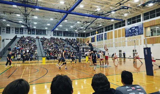 Men's Volleyball action