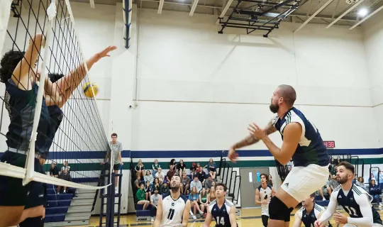 Men's Volleyball action