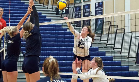 Women's Volleyball net action