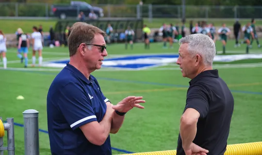 Chancellor Dr. Scott Russell and President Dr. Kevin Wamsley