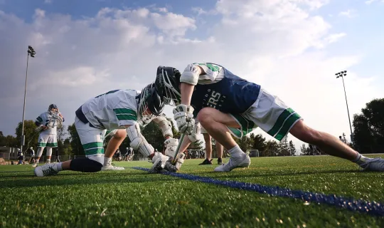 Lakers men's lacrosse vs Laurentian University during Homecoming weekend