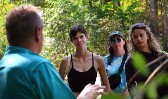 Guided medicine walk with Norm Dokis during Homecoming weekend