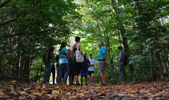Guided medicine walk with Norm Dokis during Homecoming weekend