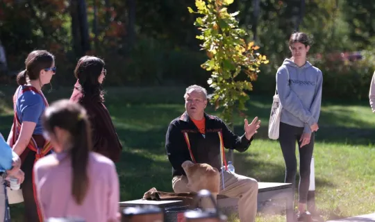 Medicine walk during NU Homecoming 2025