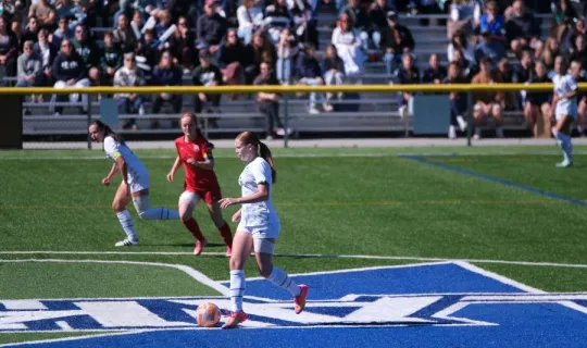 Game of soccer during NU Homecoming 2025