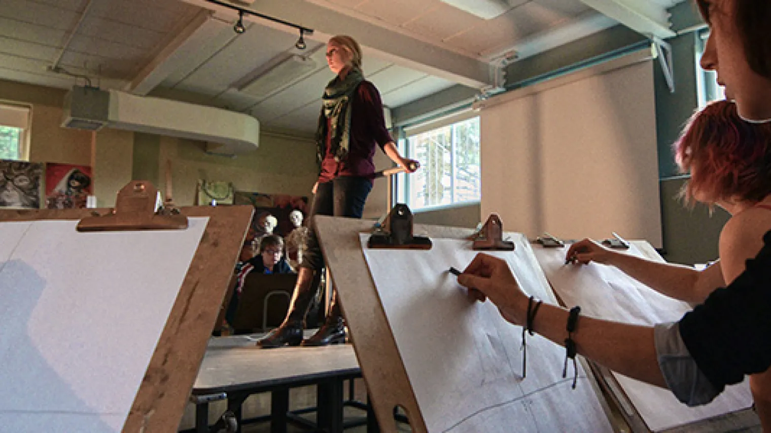 Drawing studio at Monastery Hall