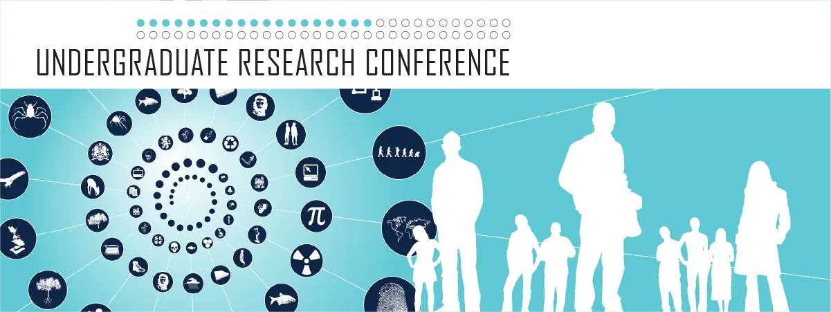 A banner that reads "Undergraduate Research Conference"