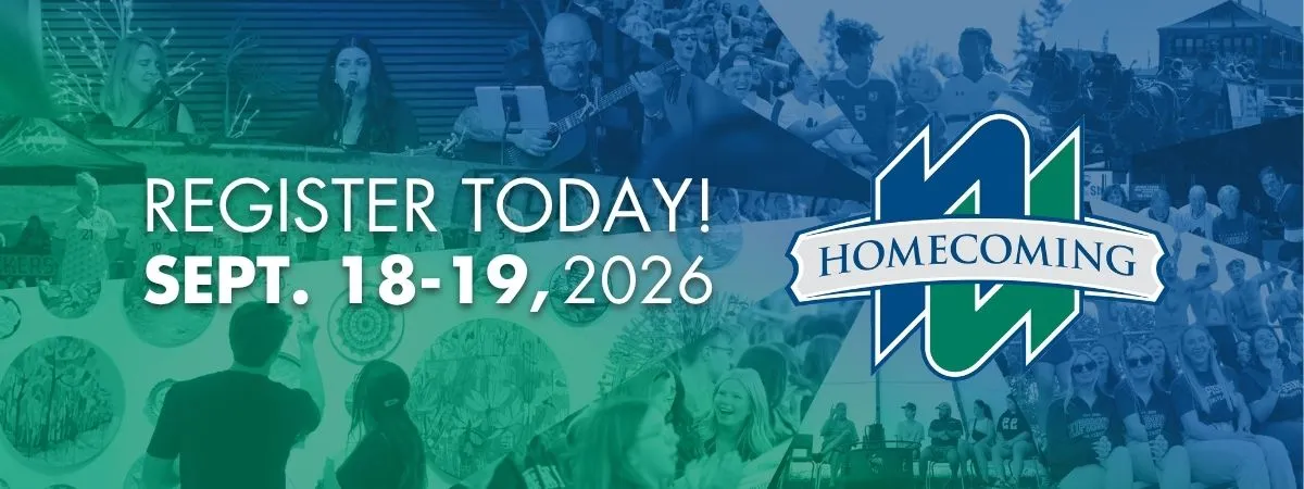 Homecoming: register today! September 18-19, 2026