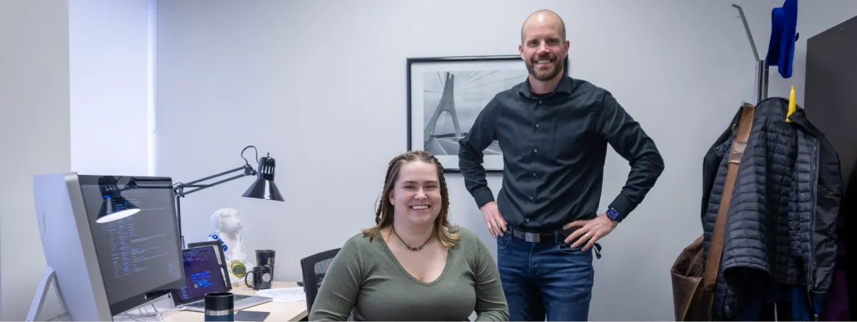 Alessia Montroy and Dr. Graydon Raymer 