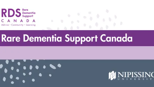 RDS Canada Banner that reads "Rare Dementia Support Canada"